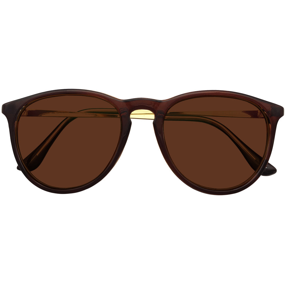 Brandon Oversize Tinted Brown Distance Glasses — view 7