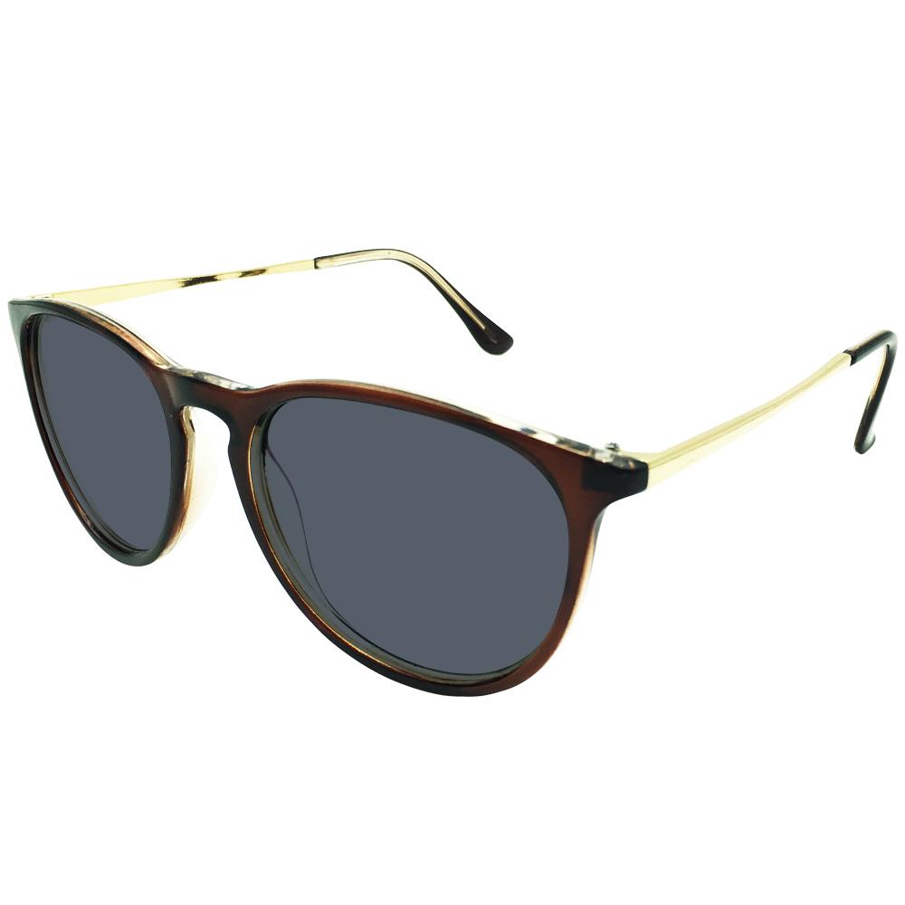 Brandon Oversize Tinted Grey Reading Glasses — view 3