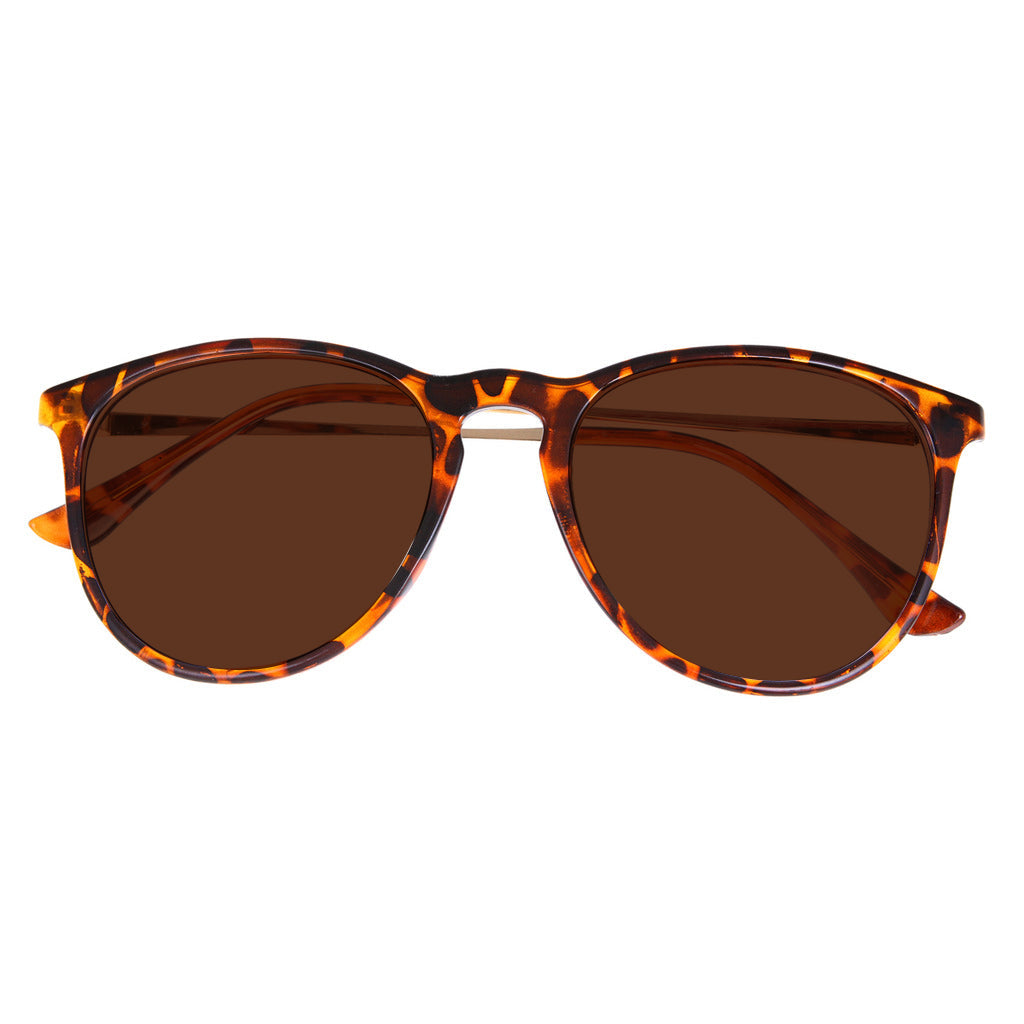 Brandon Oversize Tinted Brown Distance Glasses — view 2